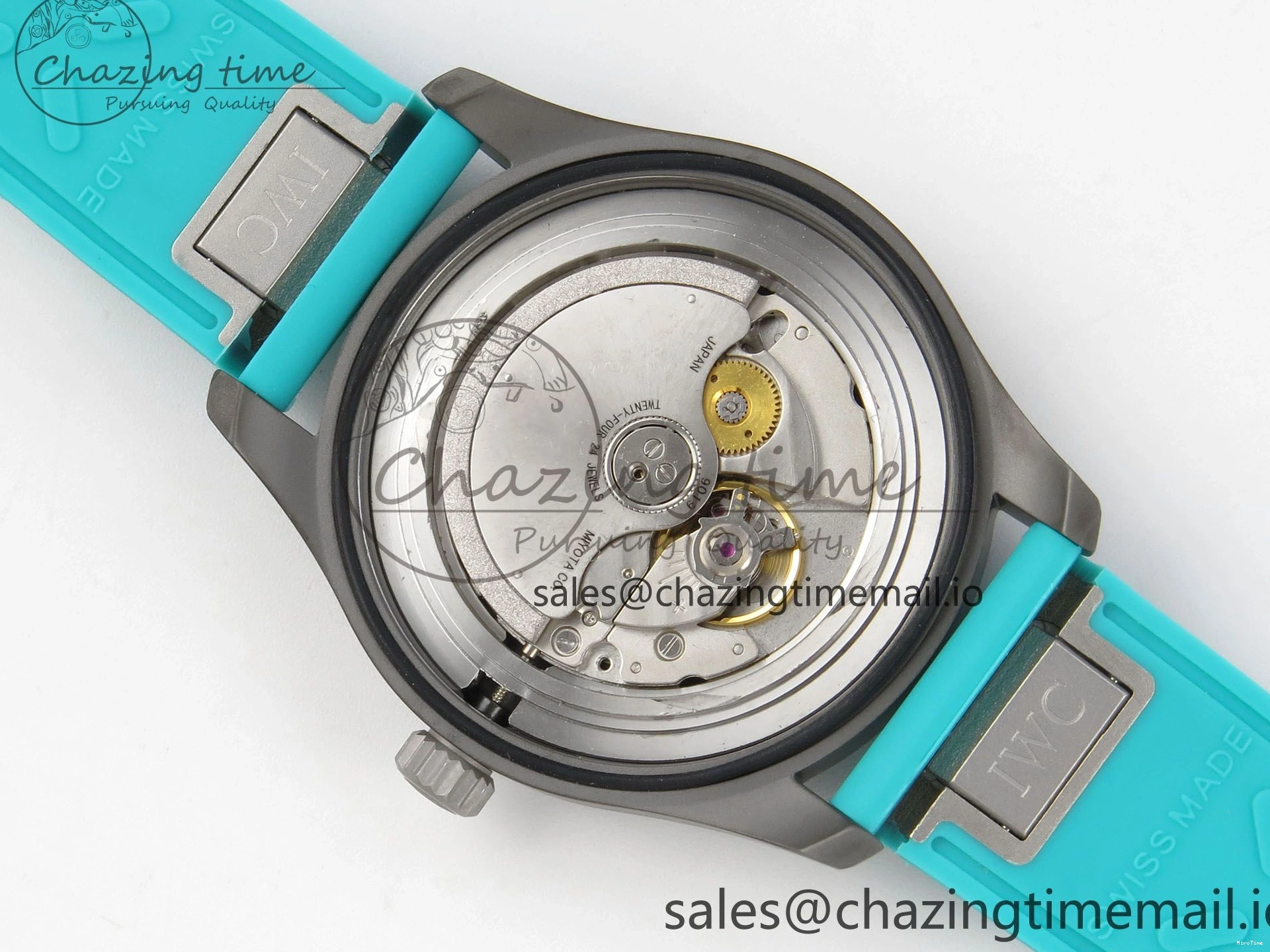 MIROTIME 0419 Pilot Mark XX BLSF 1:1 Best Edition Black Blue Dial on Blue Rubber Strap MIYOTA Sleek 6989